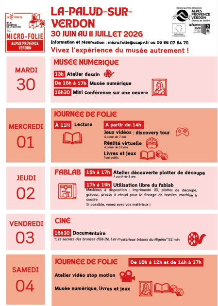 Micro Folie La Palud sur Verdon