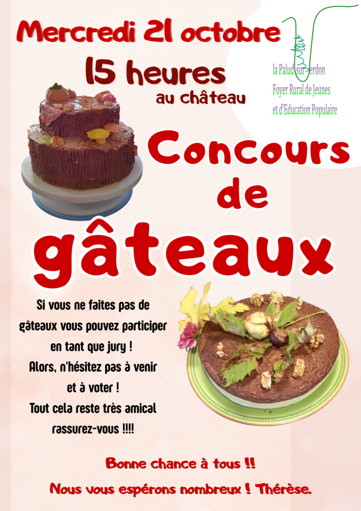 Le concours de gâteaux du Foyer Rural