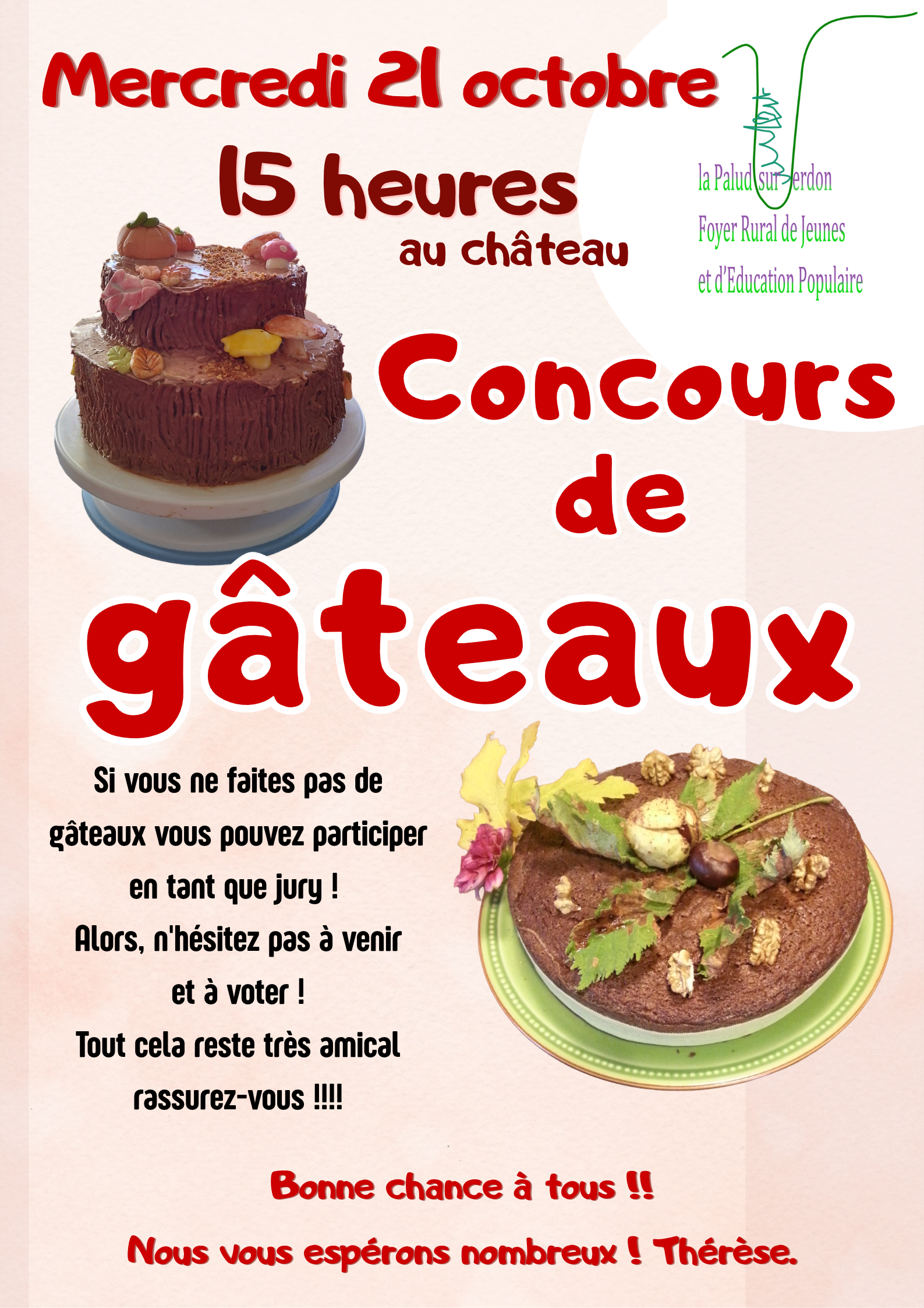 Le concours de gâteaux du Foyer Rural